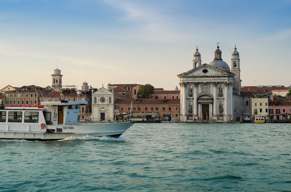 Giudecca island view sunset canals