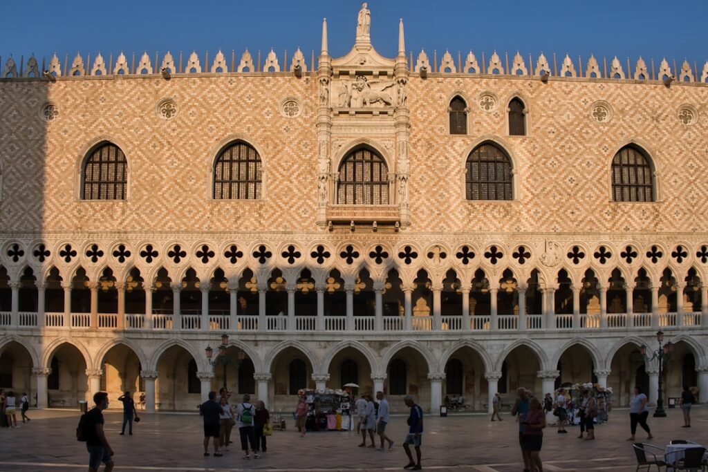 Palazzo Ducale facade golden hour
