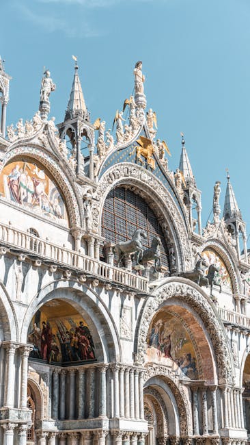 St Mark's Basilica façade noon
