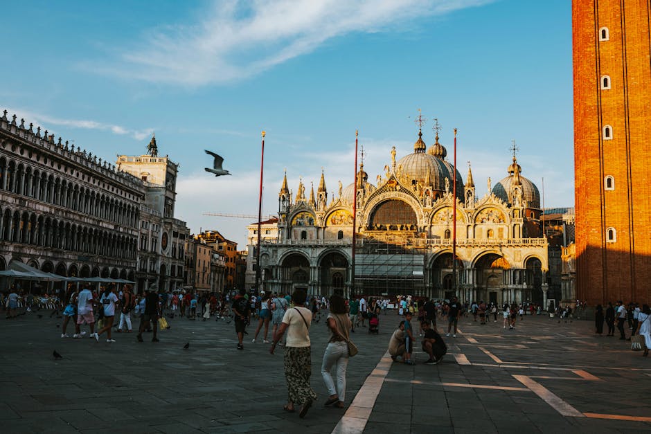 St Mark's Square golden hour sunset