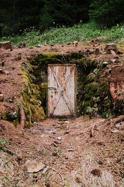 Monsanto forest bunker concrete entrance