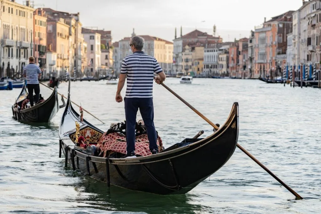 Venice gondola canal