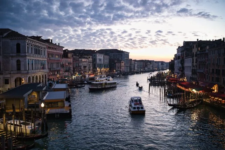 Grand Canal sunset view Venice