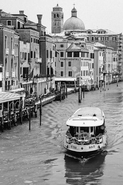 Venice vaporetto waterbus canal